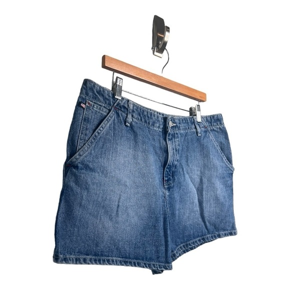 Vintage RL Polo High Waist 4” Denim Deck Shorts Size 14 - Medium Tinted - Picture 4 of 15